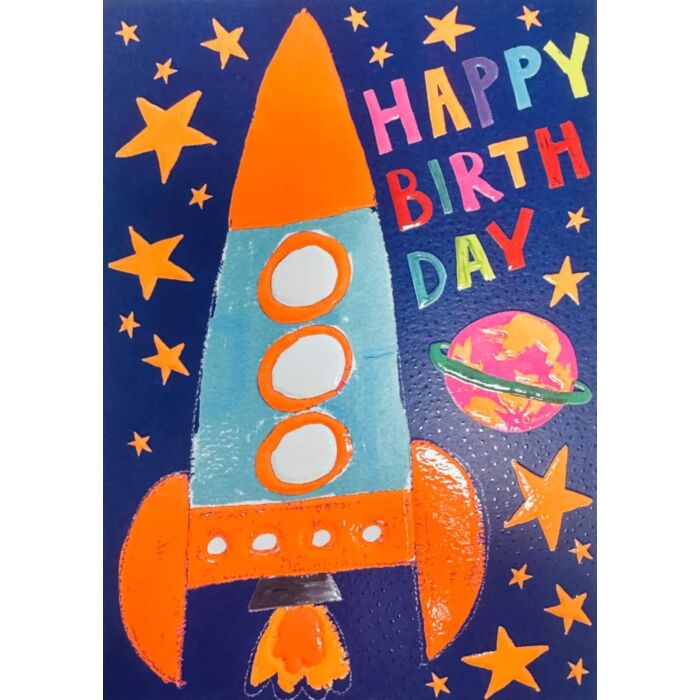 Papersalad Happy Birthday Rocket